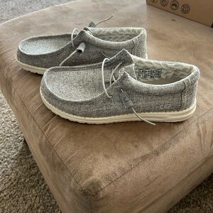Hey Dude Men's Light Gray Slip-On Loafers